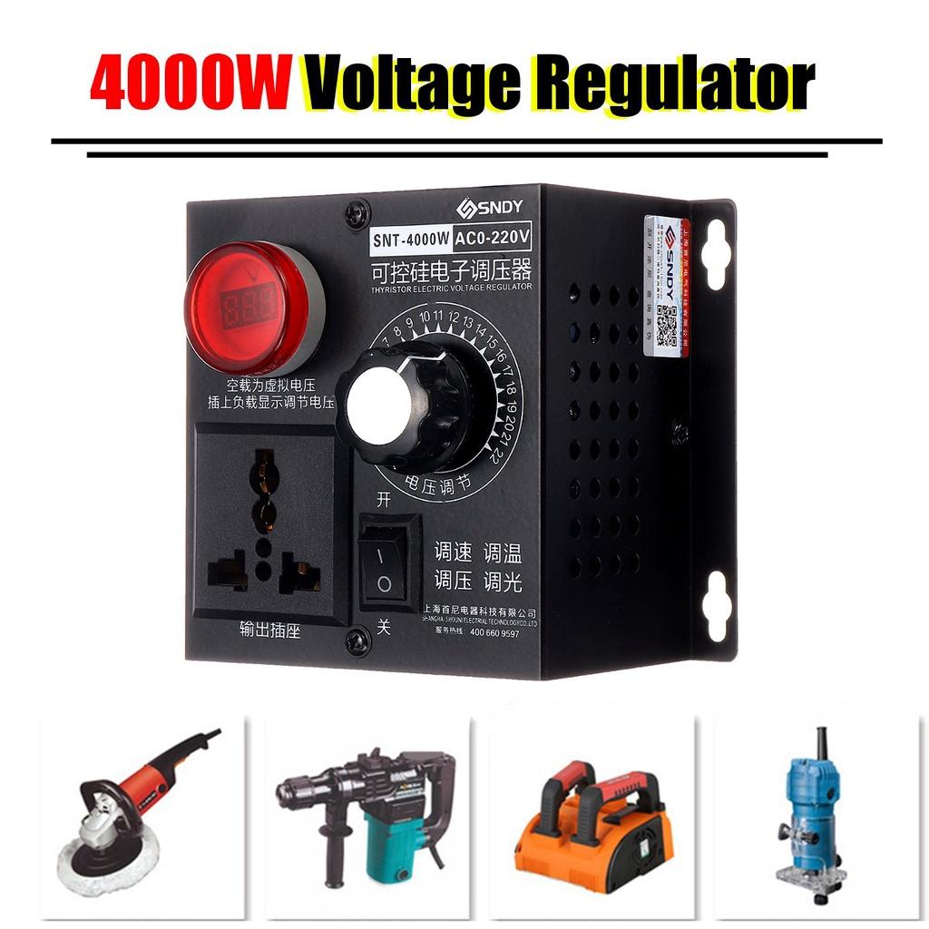 AC 4000W 220V Variable Voltage Regulator Step Down Voltage Converter Transformer Motor Speed Fan Control Controller RA