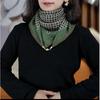 65 Fashion Style Cotton And Hemp Small Square Scarf For Women'S Professional Decoration Scarf Dual Use Shawl Outer Wear Spring And Autumn Scarf