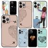 Fashion Planes World Map Travel Luxury Soft Phone Case For iPhone 13 15 14 12 11 Pro MAX XR X SE XS 7 8 Plus Silicone Cover