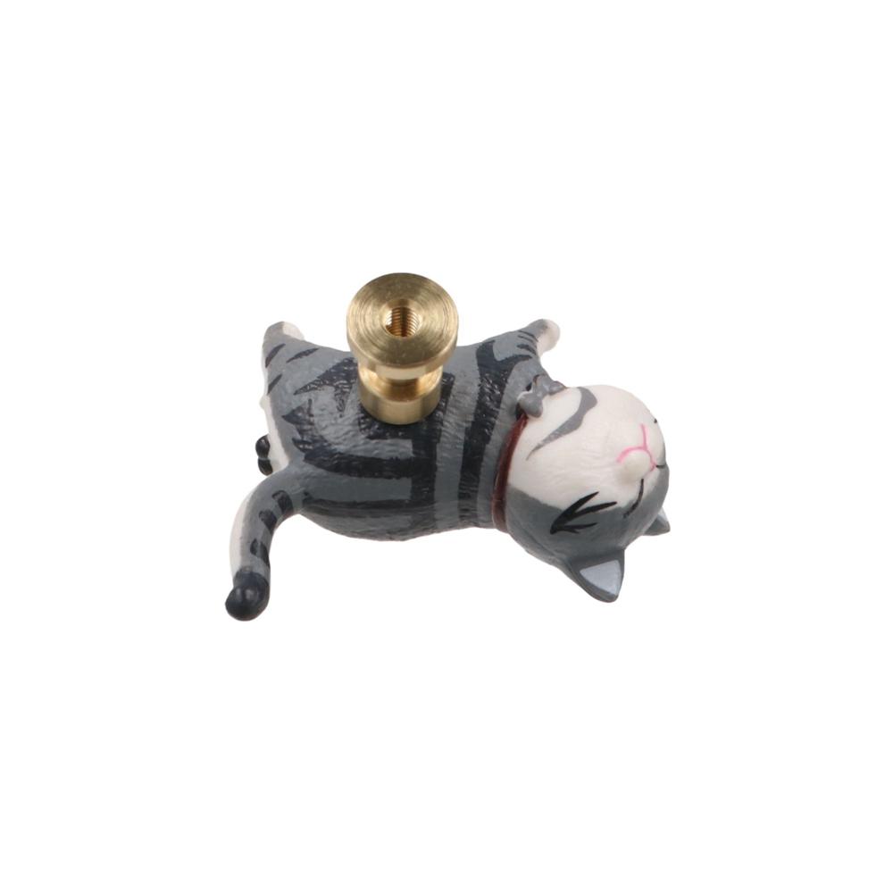 Resin Wardrobe Door Knob Handle Lovely Hanging Hooks Furniture Cat Shape Drawer Knobs Kids Bedroom