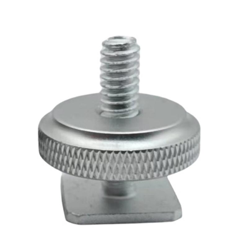 Solid Metal Hot Shoe to 1/4Inch Screw Adapter for All DSLR Cameras Environmentally Friendly Design for Photography