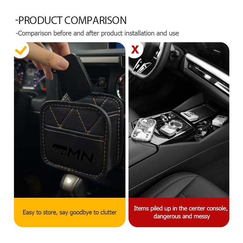 For Toyota Car Sundries Box Dashboard Organize Air Vent Storage Bag Hanging Box GRsport Hilux Aygo Yaris Corolla Rav4 CHR Auris