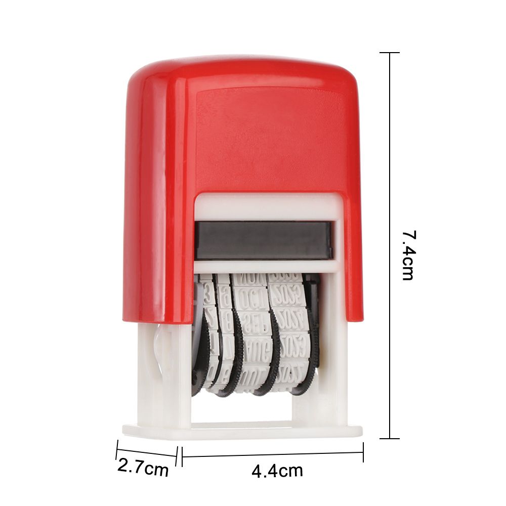 Канцелярские товары DIY квадратные чернила штамп с датой английские печати многоцветный пластик