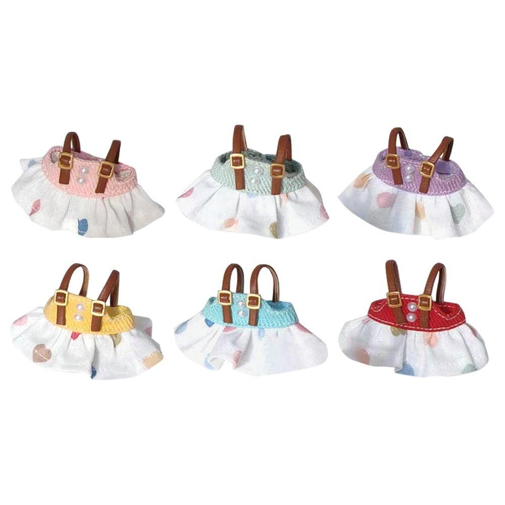 Джинсовая юбка на лямках ручной работы Детские игрушки для кукол BJD 1/12 / для кукол OB11 1/11 / для куклы GSC YMY