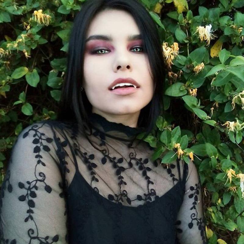 1 пара зубов вампира, клыки, протезы, реквизит, костюм на Хэллоуин, реквизит, накладные зубы, твердый клей, клей для протезов, декор для Хэллоуина