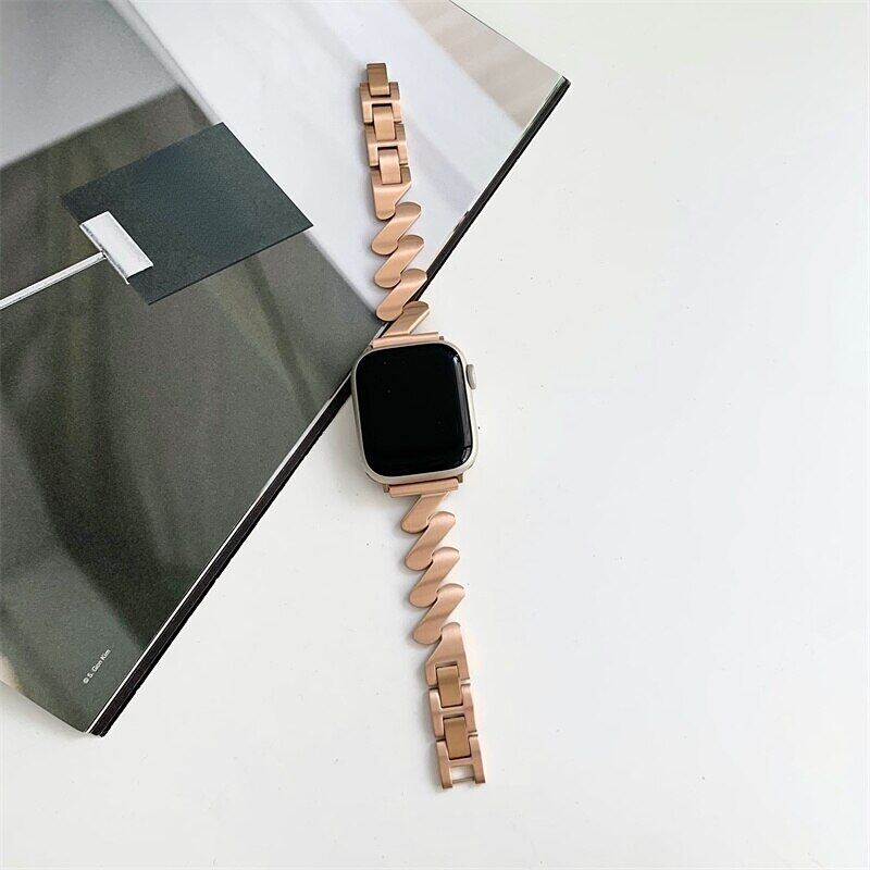 Браслет из нержавеющей стали для Apple Watch Ultra 2 49 мм Ремешок для iWatch Series 10 9 8 7 46 мм 42 мм 41 мм 45 мм 6 5 4 SE 38 40 42 44 ММ ремешок для часов