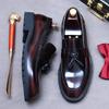 Fashion Luxury Leather Mens Dress Loafers Shoes Platform Tassel Genuine Leather New Black Wedding Social Formal Shoes Man