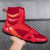 Men Women Boxing Sneakers Weight Wrestling Sneakers Mesh Breathable Sneakers Boxing Shoes Men Non-slip Wrestling Shoes
