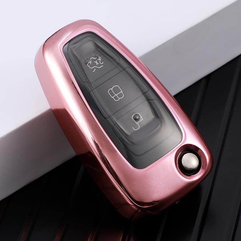 Автомобильный складной откидной чехол для ключей, чехол для Ford Focus 2 3 MK3 ST RS Ecosport Kuga Escape Fiesta Fold C-Max S-Max Mondeo, аксессуары