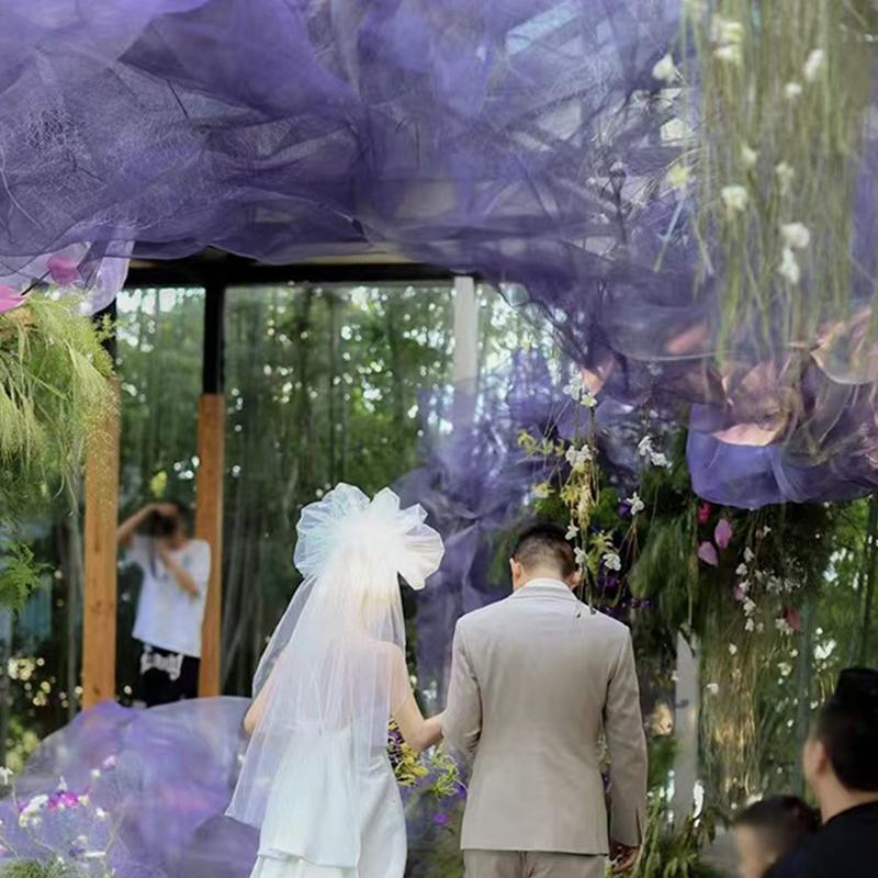 1x1m Designer Metalic Fabric Art Material Cloud Shape Hard Metallic Fabrics DIY Sewing Flexible Wire Mesh Home Decor