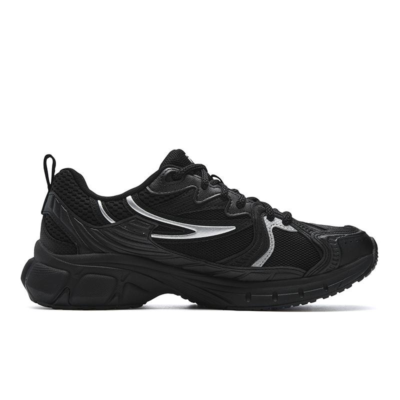 Fila MATTRUN Износостойкие, дышащие, легкие низкие кроссовки на массивной подошве Женские Черно-серебристые F12W612141FBS