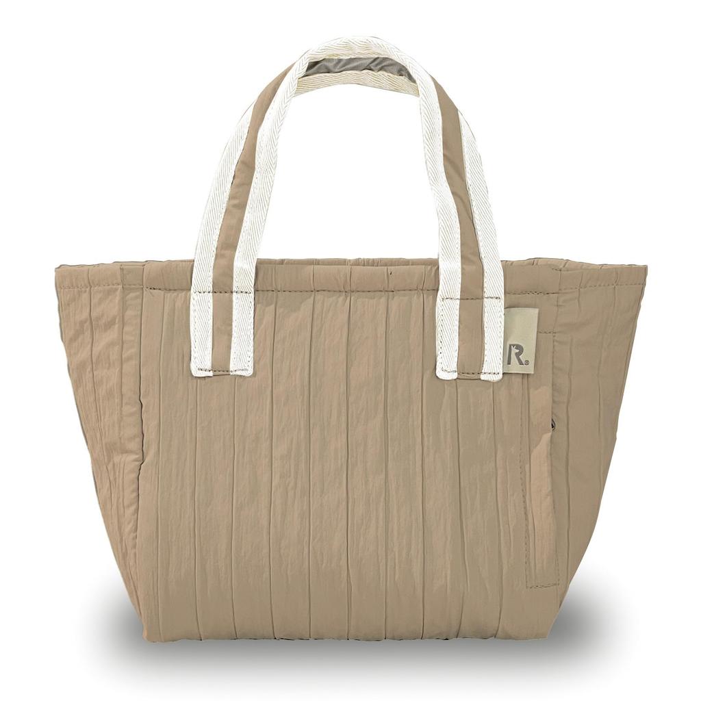 6423 Beautiful Simple Cold Storage Small Tote Bag PT Thermo Keeper [Rootote] Women's Quilting-A (04 Beige)