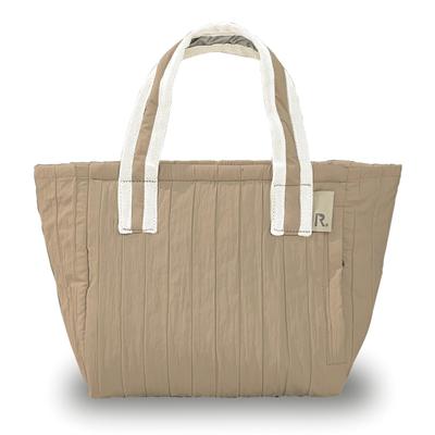 6423 Красивая простая сумка для хранения в холодильнике PT Thermo Keeper [Rootote] Женская стеганая сумка-A (04 Бежевый)