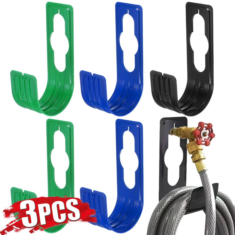 1-3pcs Garden Hose Hanger Garden Hose Organizer Rack Wall Mount Plastic Hook Water Hose Holder For Attaching to Garden Tap