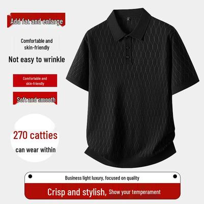 Мужская рубашка-поло Dibenze большого размера в стиле business casual