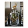 Bottle Decorative Deer Jug Carafe New Year's Presentation Gold Bottle With Deer Lid