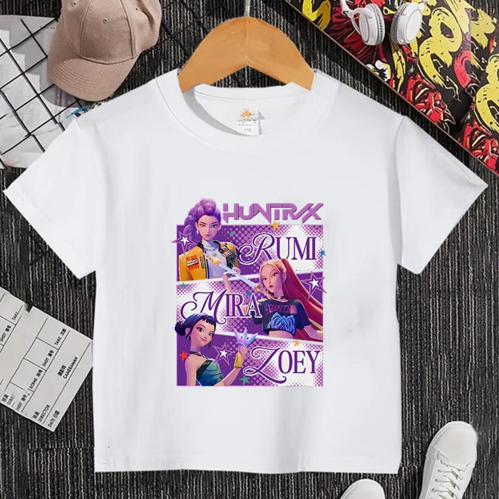 Children's Casual Printed Round Neck Short-sleeved Top