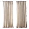 Blackout Curtains No Drilling Modern Simple Solid Color High-end Linen Style Rod Drapes