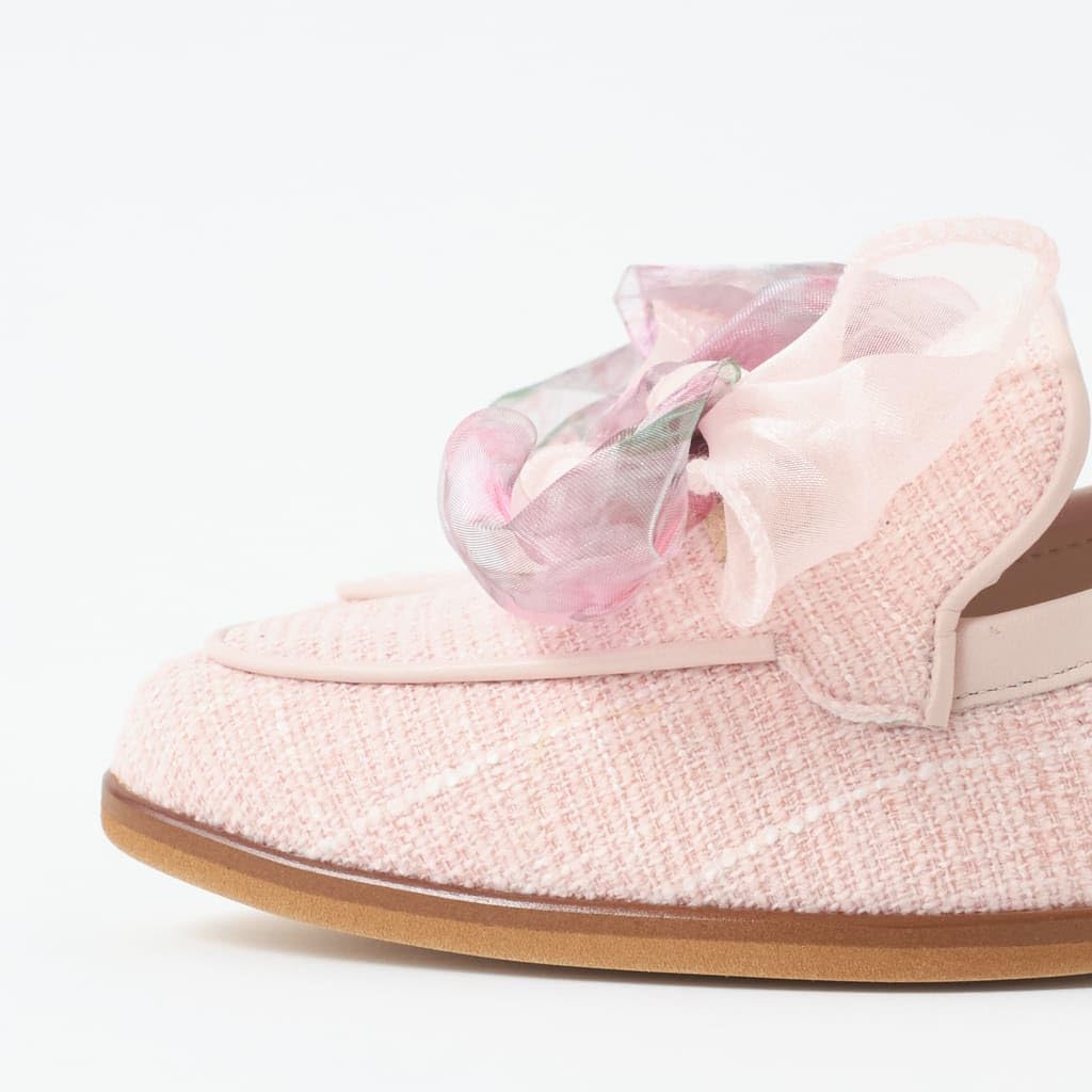 Туфли-лодочки на низком каблуке, модель 130035100012 [Diana], Япония, розовые, 24.0 см,