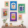 Japan Milky Tea Canned Sardine Pansy Wall Art Painting Palmtree Matchbox Poster Packaged Risograph Print Pictures Kitchen Decor No Frame
