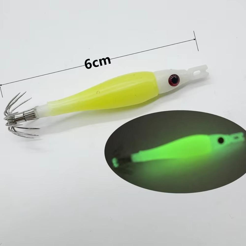 Luminous Squid Jig Silicone Cloth Wrapping Octopus Jig Lure Jigging Lure Sea Fishing