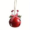 2pcs Jingle Bells Christmas Bell Metal Bell Ornament Tree Hanging Pendant for Christmas New Year Party Decorations