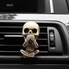 Bone Skull Ghost Car Air Freshener Vent Clip Human Body Skeleton Aromatherapy Resin Car Perfume Diffuser Car Smell Diffuser