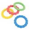 4 Pcs Kids Sensory Ring Toys Silicone Vibrant Colors Textured Skin Friendly Sensory Bracelets