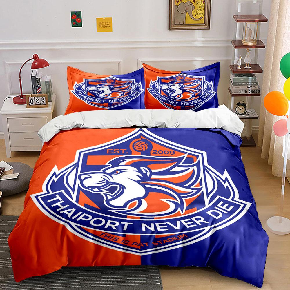 "Orange Blue Thaiport Tiger Set" Bedding Duvet Cover Set Duvet Cover Pillowcases (1 * Duvet Cover 2 * Pillowcases, without duvet insert)