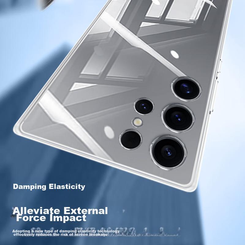 Samsung S24 Ultra Phone Case, Galaxy Lens Full Protection Transparent Soft Back, Shockproof Edge Protection, Simple Outer Case