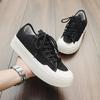 Fashion Men Vulcanized Shoes Comfortable Couple Casual Shoes Male Board Shoes Breathable Wear-resistant Men Thick-soled Sneakers