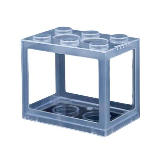 Мини аквариум для петушка, штабелируемый строительный блок, крошечный аквариум, аквариум, прозрачный