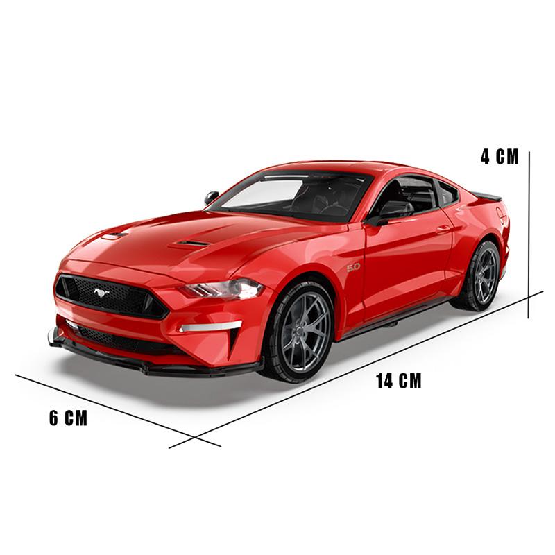 Масштаб 1/34 Ford Mustang GT 2018 модель автомобиля литья под давлением игрушечный автомобиль коллекция подарков для детей