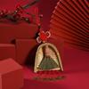 Broom Dustpan Decor Chinese Year Ornament Pendant New Tassel Hanging Decor Mini Fortune Broom