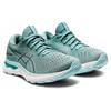 Asics Женские кроссовки Gel Nimbus 24 Wide Sage зеленые прозрачно-синие 1012B199-300