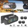 Солнечная TPMS Система контроля давления в шинах Предупреждение о температуре Экономия топлива с 4 внешними датчиками Монитор давления в шинах автомобиля