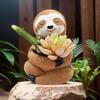 Суккулент Горшок Черный Кот Горшок для Растений Лучшие Подарки для Семьи Друзей Цветочный Горшок Ленивец Держатель для Растений для Дома Улицы