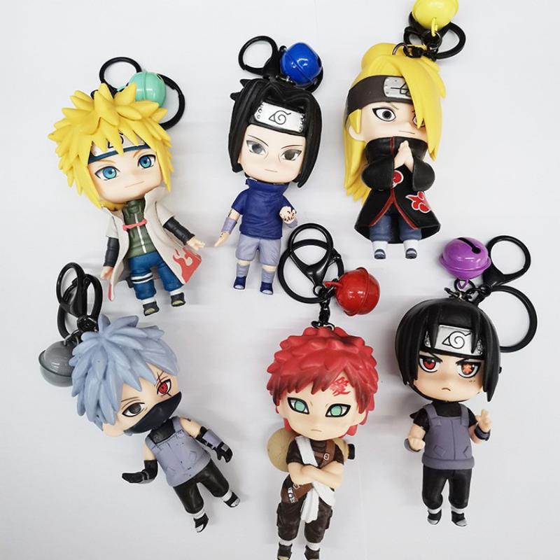 Anime Accessories NARUTO Keychain Naruto Itachi Sakura PVC Car Decor