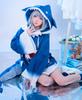 VTuber Cosplay Gawr Gura Cosplay Costume VTuber Cosplay Shark Cosplay Costume Gawr Gura Virtual YouTuber VTuber Cosplay Flat Shark Hololive [NOKIJP]