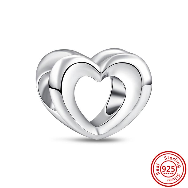 S925 Стерлингового Серебра Прозрачный Циркон Снежинка Гербарий Сверкающие Бусины Паве Подходит Оригинальный Браслет DIY Изящные Ювелирные Изделия