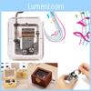Music Box Mini Hand Cranking Music Movement Transparent Diy Music Christmas Box