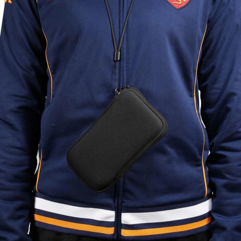 Inch Power Bank Storage Organizer With Hanging Neck Neoprene Bag Mobile Phone Bag Earphone Bag