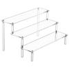 Display Stand 3-Tier Acrylic Figure Toy Display Shelf Clear Food Cupcake Dessert Display Stand for Home