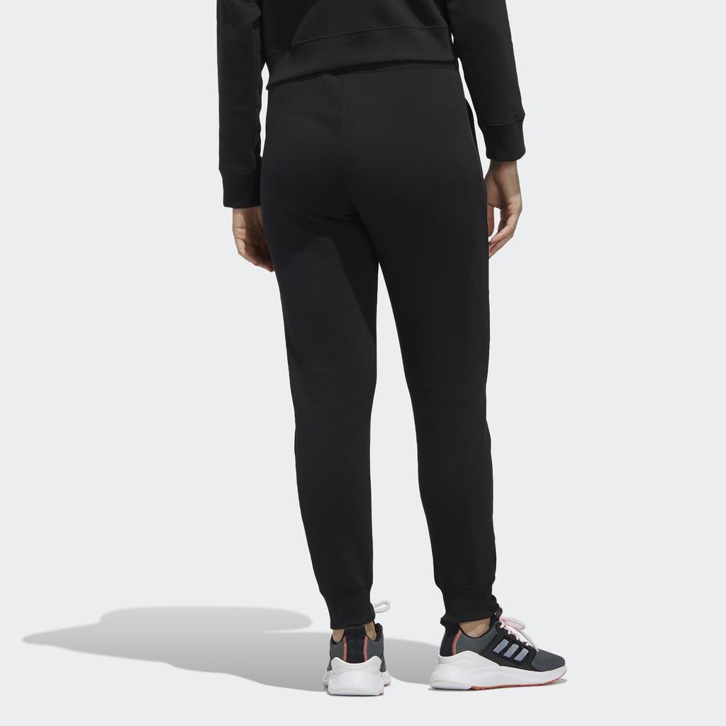 Adidas Neo Knitted Sweatpants Women's Black Thickened Cuffed Pants FP7410