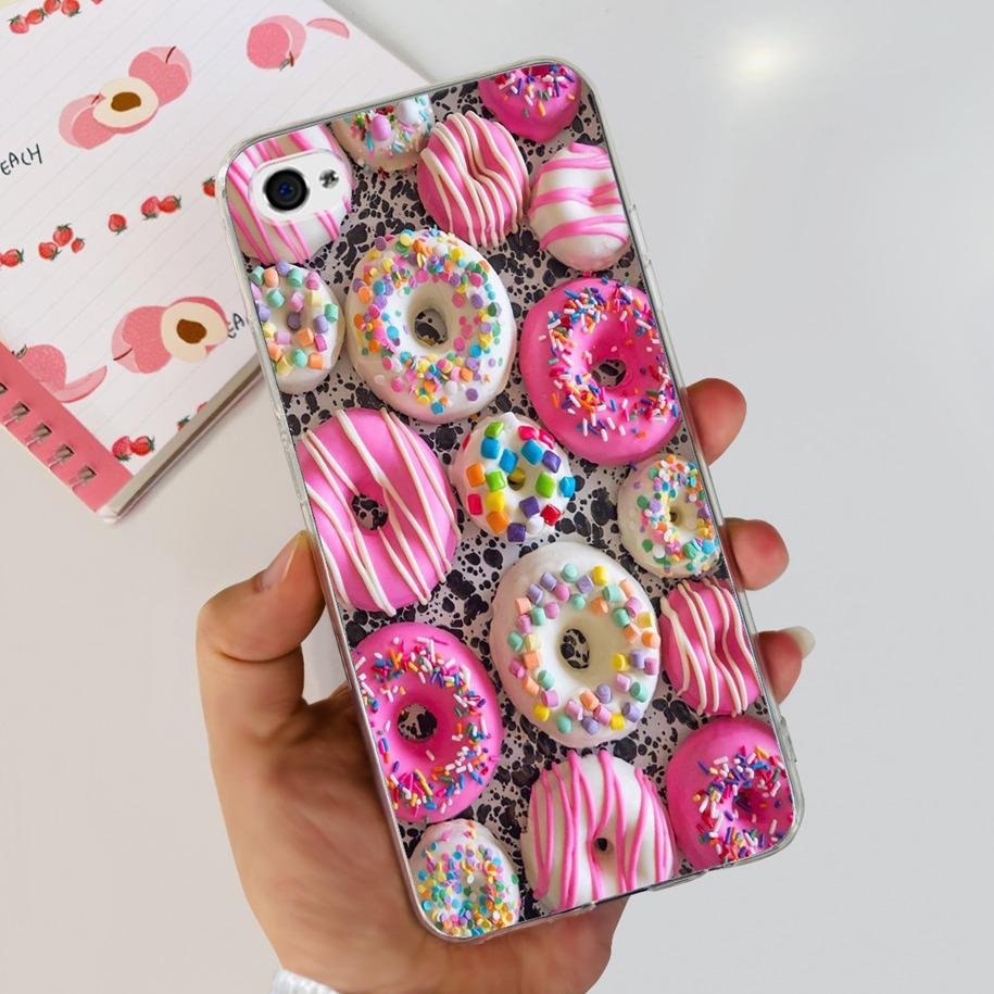 For Apple iPhone 4 Case Popular Flower Astronaut Clear Funda Soft Silicone Cover For iPhone 4s 4 s Bumper for iPhone4 Coque Capa