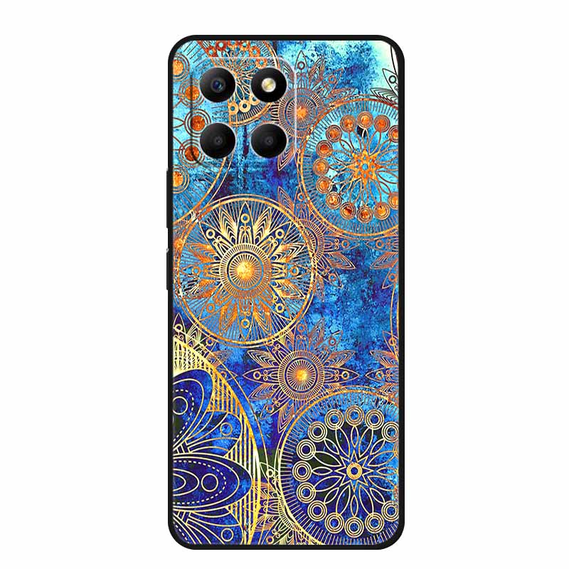 Чехол для Honor X6a Животные ТПУ Силикон Мягкая Задняя Крышка Телефона для Huawei Honor X6a HonorX6A 2023 Защитный Волк Черный Крутой Чехол