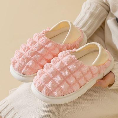 Хлопковые тапочки милые инс корейская версия зимние домашние для дома противоскользящие теплые плюшевые мультяшные тапочки зимние