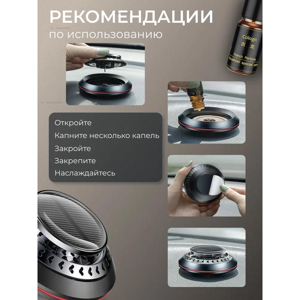 Автоматические автомобильные ароматические соединения в солнечных элементах с ароматом и множественными распылениями.