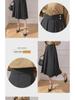 2024 Women's Summer A-line Pleated Midi Skirt - High-waisted, Hip-covering, Slimming Fit