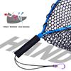 Aluminum Alloy Fishing Landing Net  Trout Net Soft Rubber Mesh Fly Fishing Net with Carabiner Fishing Gifts for Men